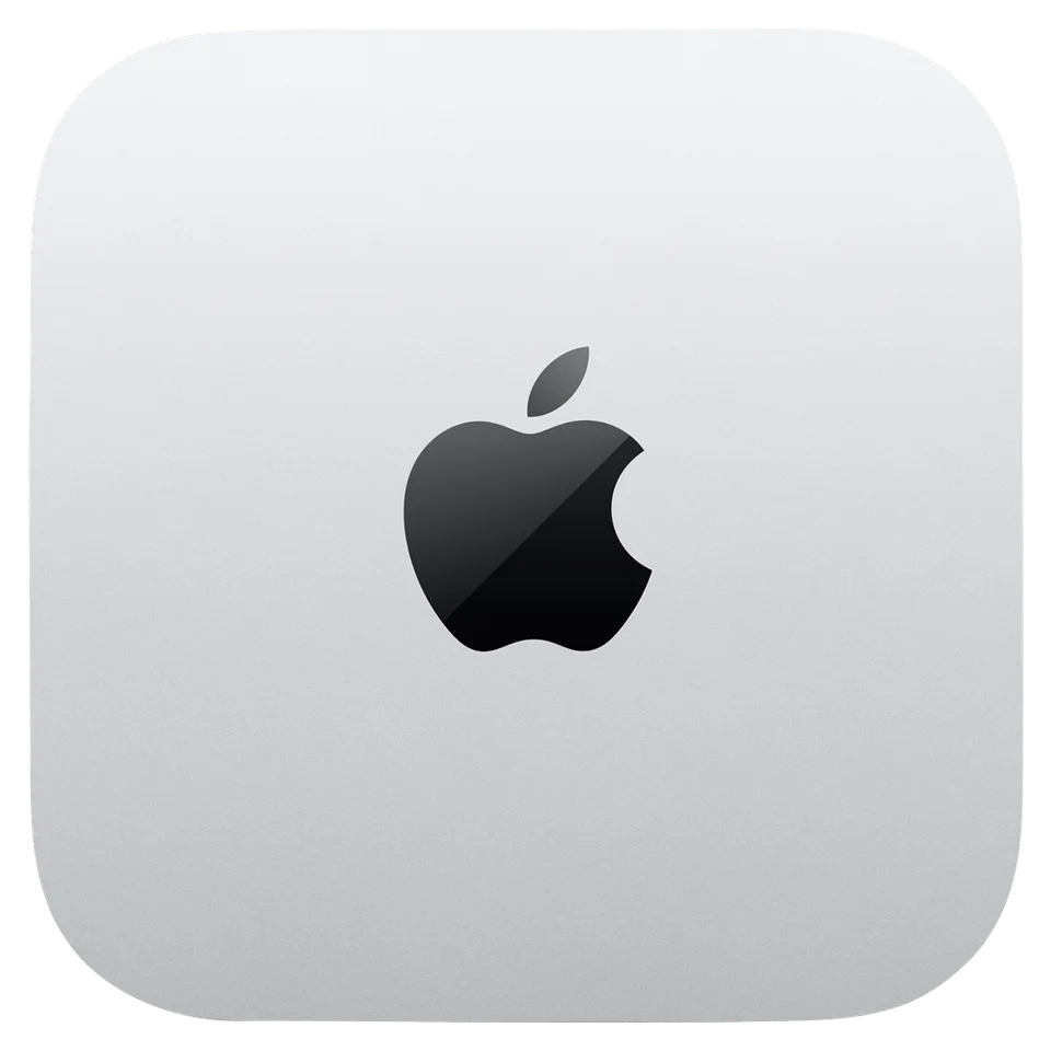 Apple Mac mini M4 family, top view